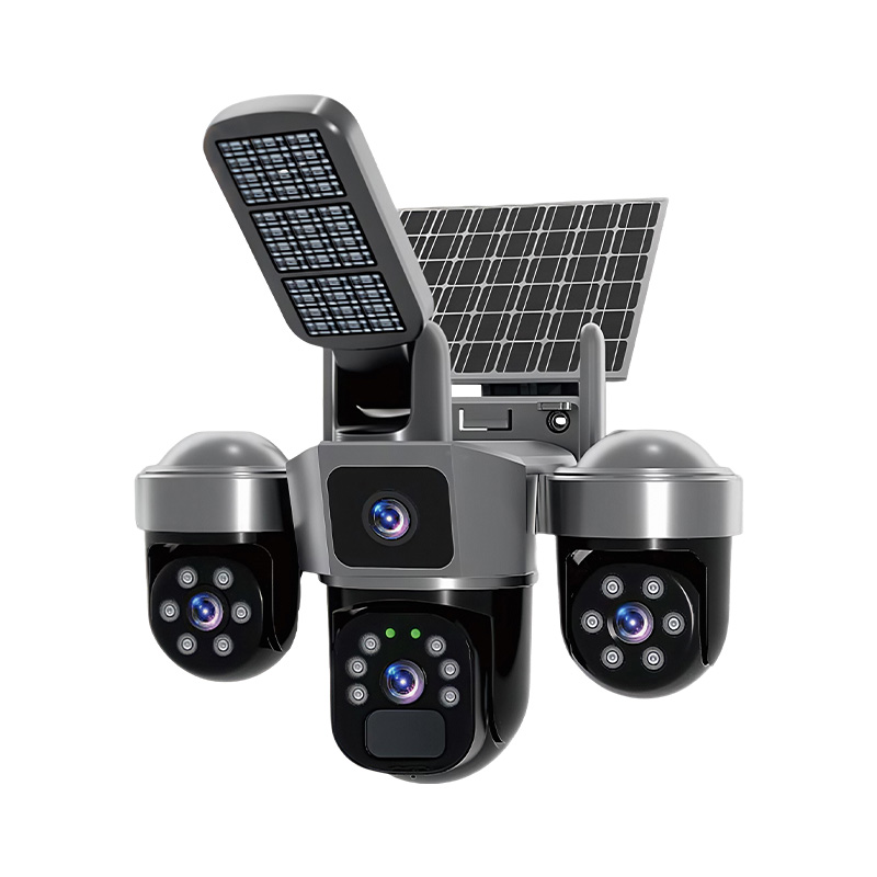 Home Security Flood Lights - Cámara de Seguridad Solar 6MP V380