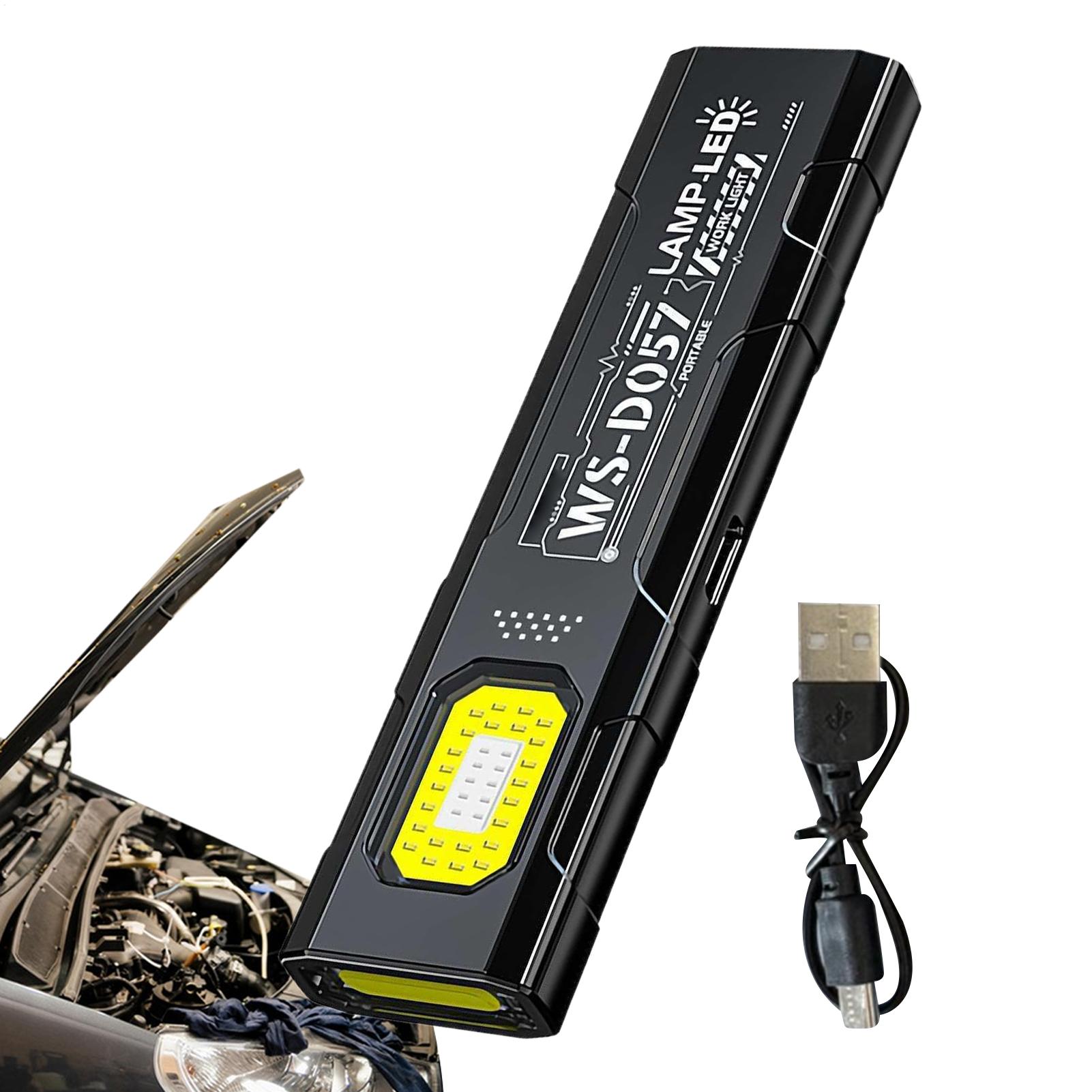 Home Security Flood Lights - Linterna LED COB tipo C recargable,