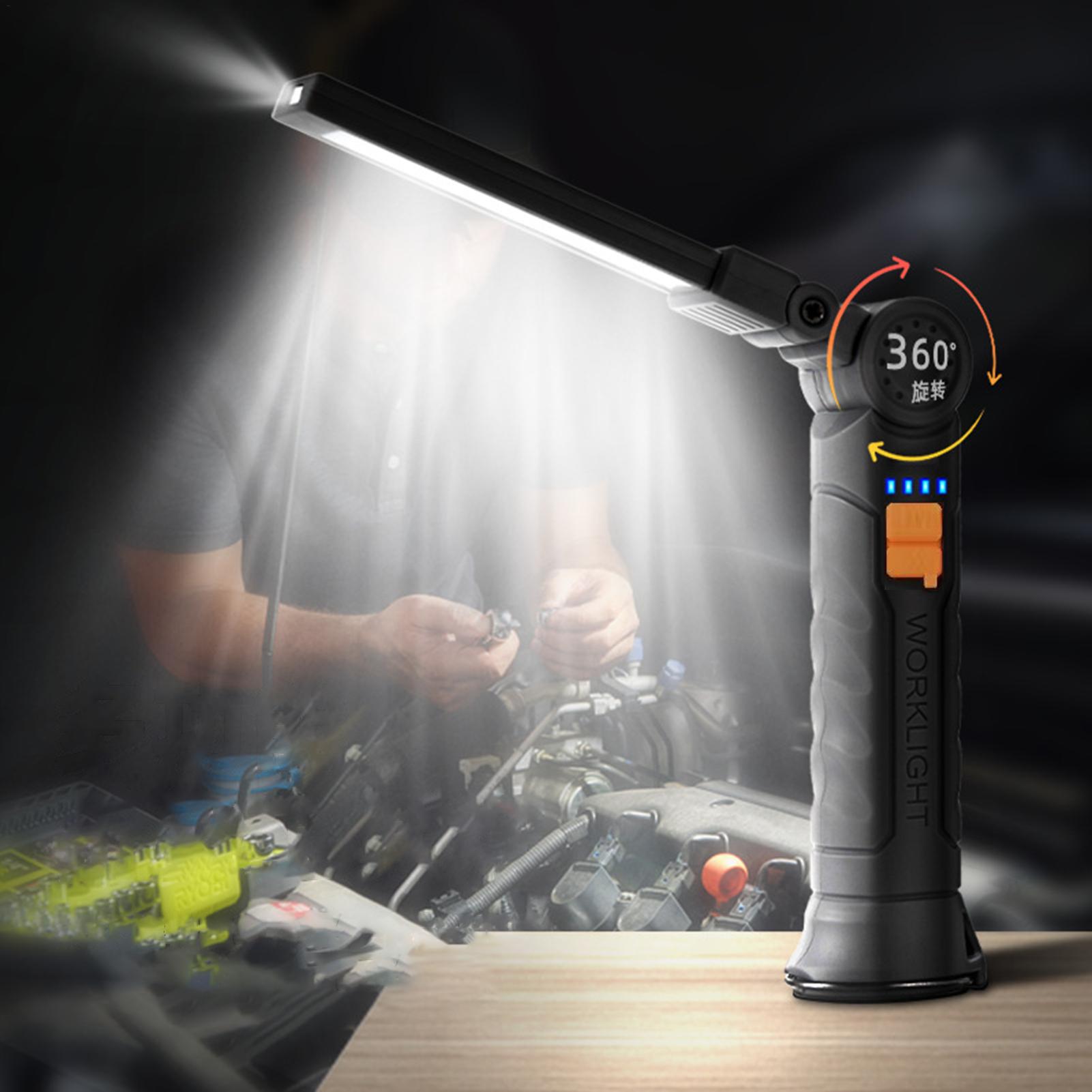 Home Security Flood Lights - Linterna LED Recargable con Imán y