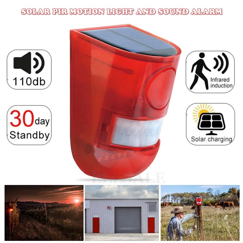 Sim Gsm Alarm - Luz de Alarma Solar Impermeable con