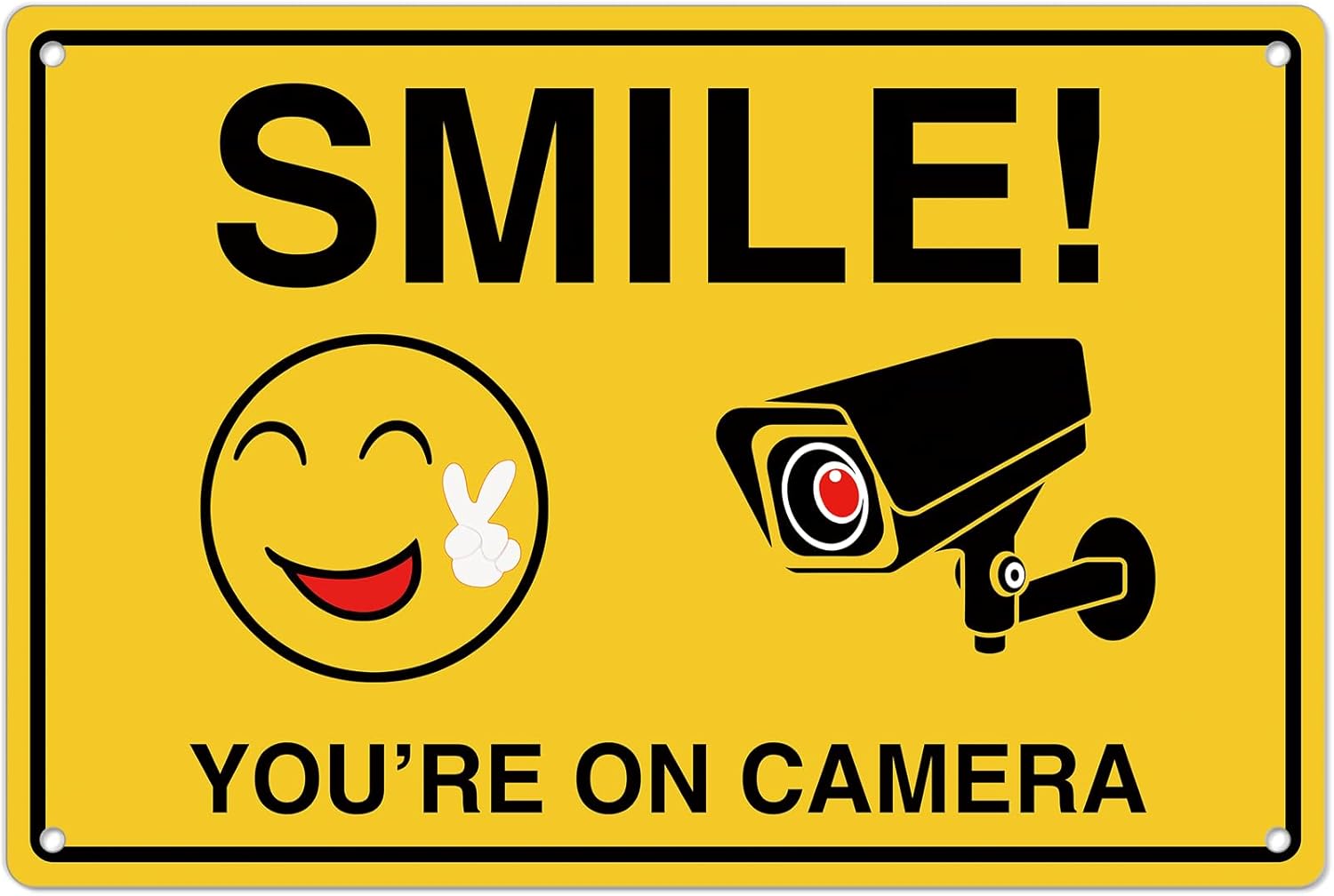 Home Security Camera Installation - Smile Youre On Letreros de cámara;