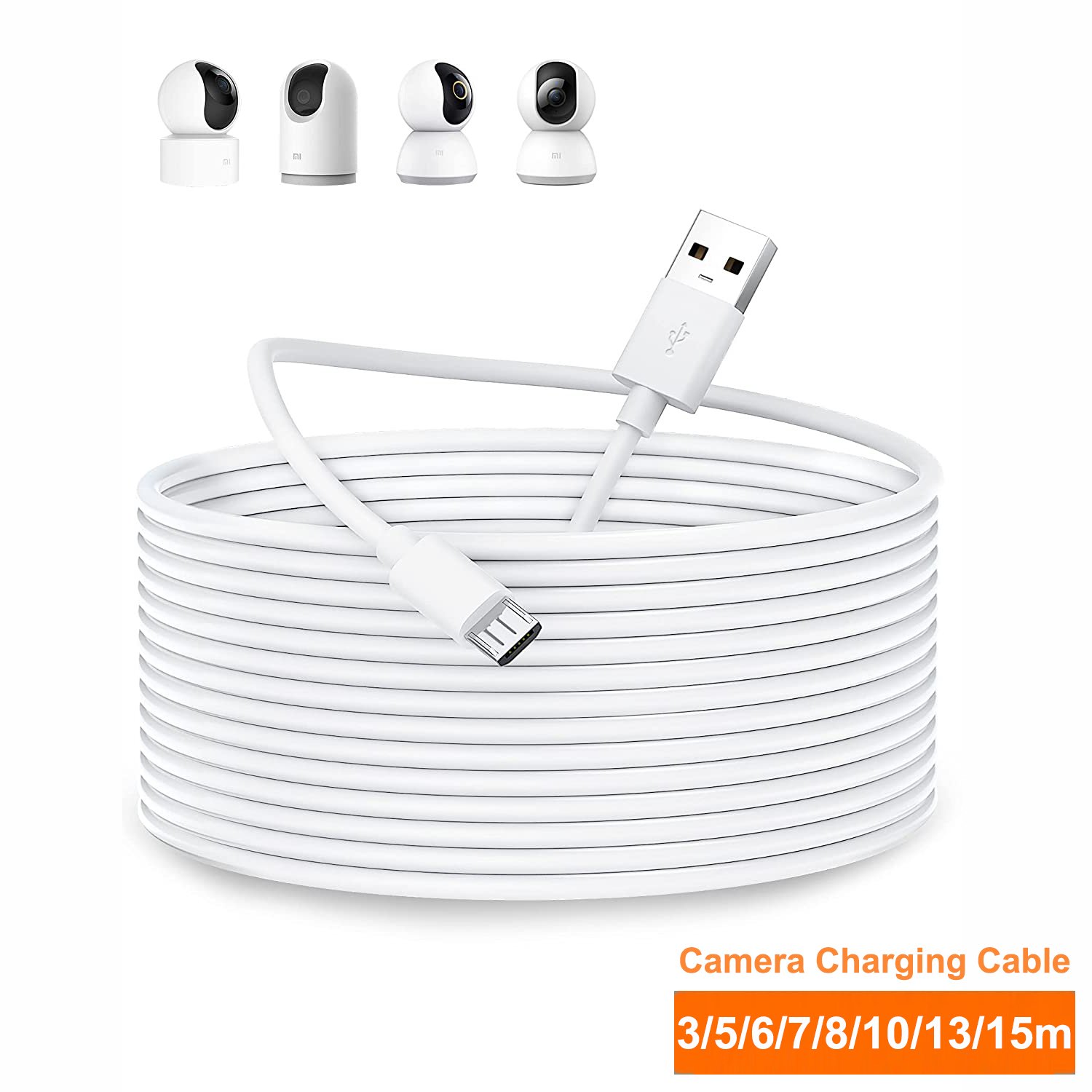 Home Security Bundle - Cable de extensión micro USB de