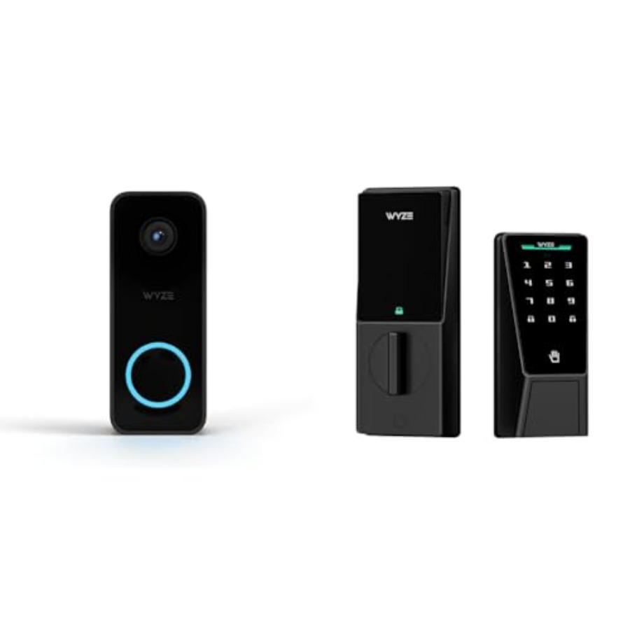 Home Security Bundle - Cámara de timbre inteligente y cerradura