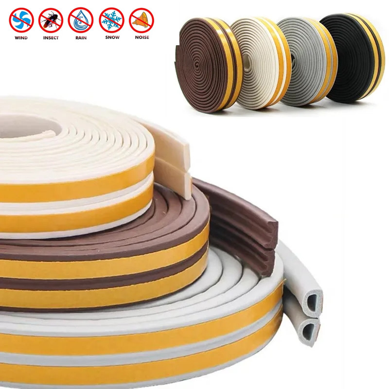 Home Security Front Door - Tira de sellado autoadhesiva de 5/10m,