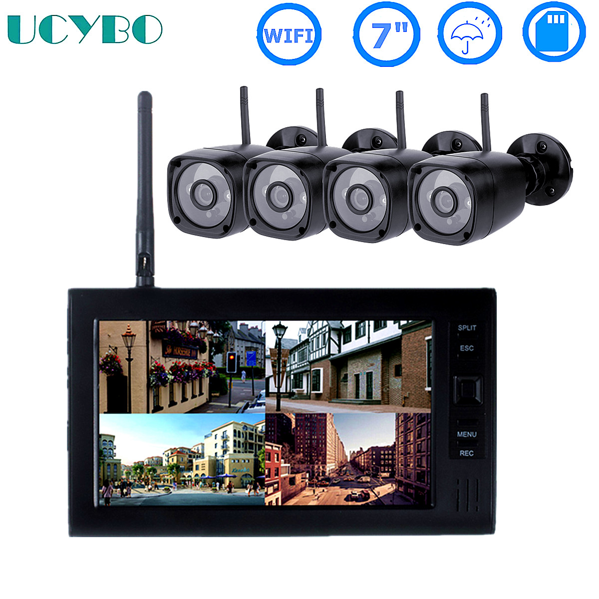 Home Security Kit - Sistema de seguridad cctv lcd de