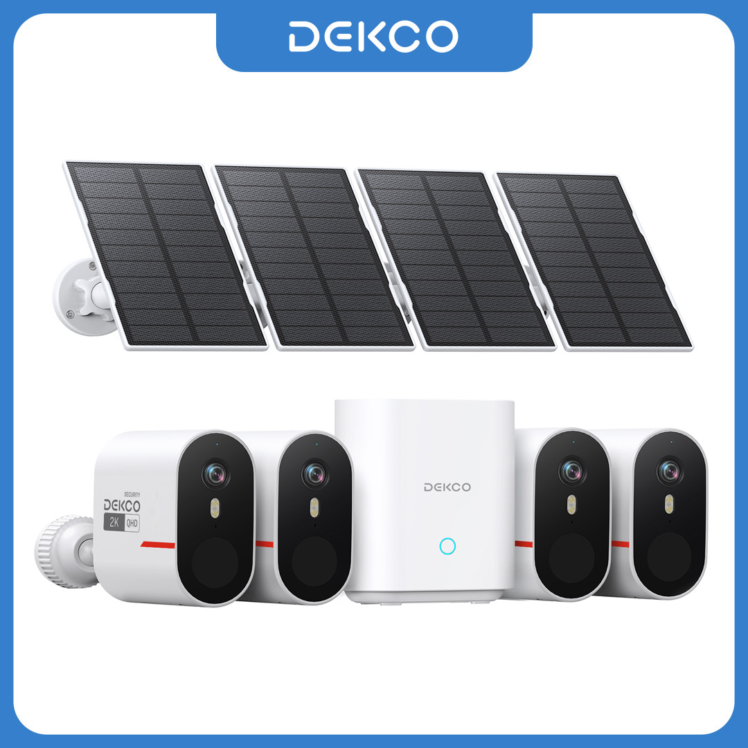 Home Security Kit - Sistema de Cámara Solar WiFi Dekco