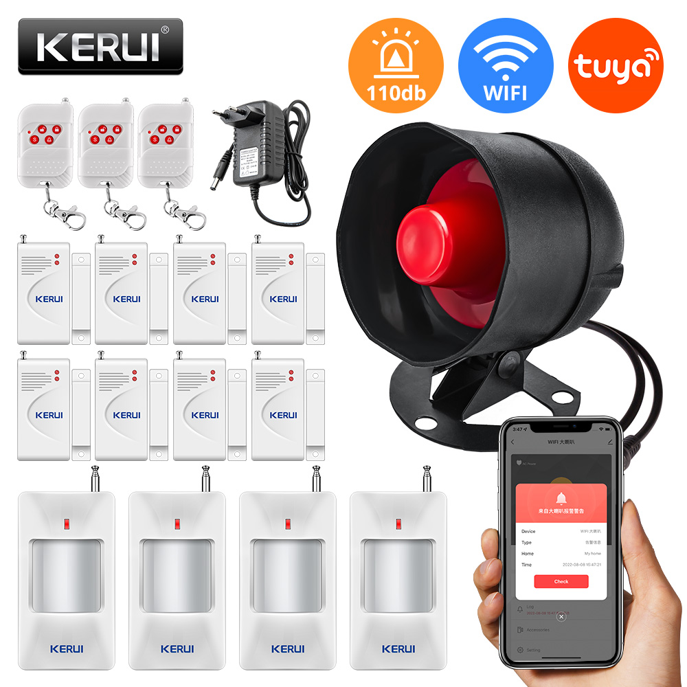 Sim Gsm Alarm - KERUI-sistema de alarma de seguridad para