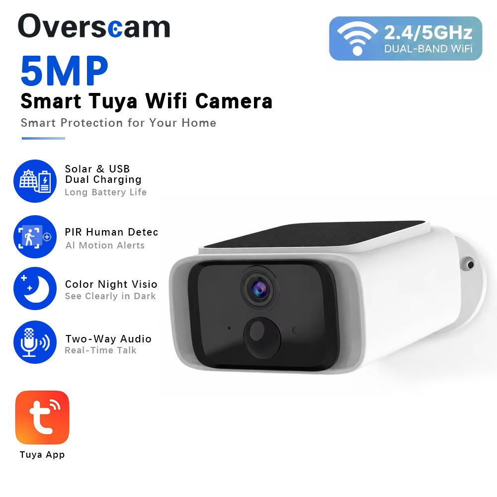 Home Security Camera Installation - Cámara de seguridad Solar Tuya de