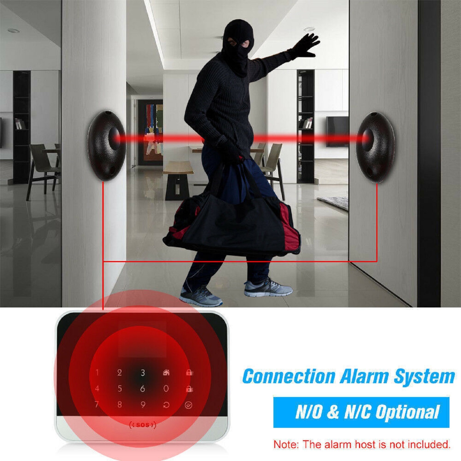 Home Security Laser System - Sensor láser infrarrojo fotoeléctrico resistente al