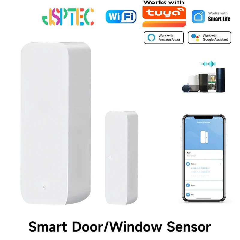 Sim Gsm Alarm - Tuya-Sensor de puerta inteligente con WiFi,