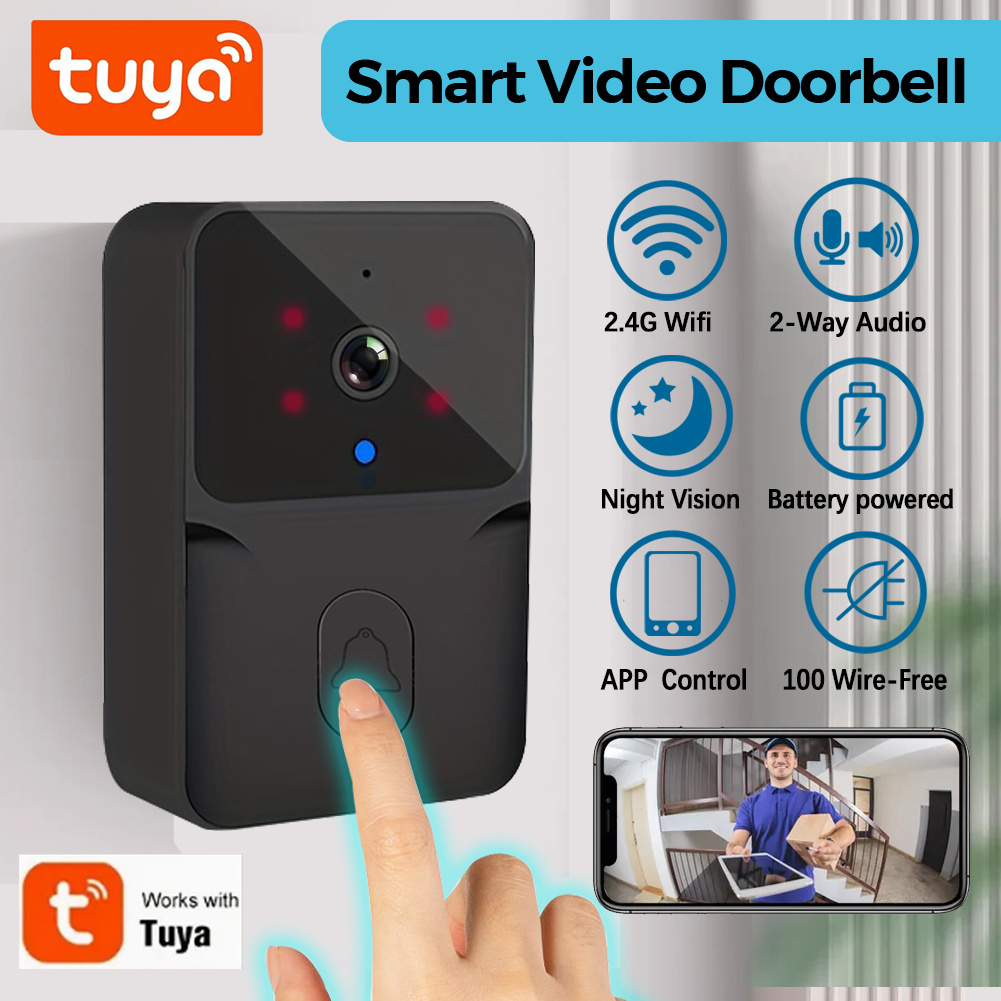 Home Security Camera Installation - Videoportero Inteligente Inalámbrico Tuya, Cámara de