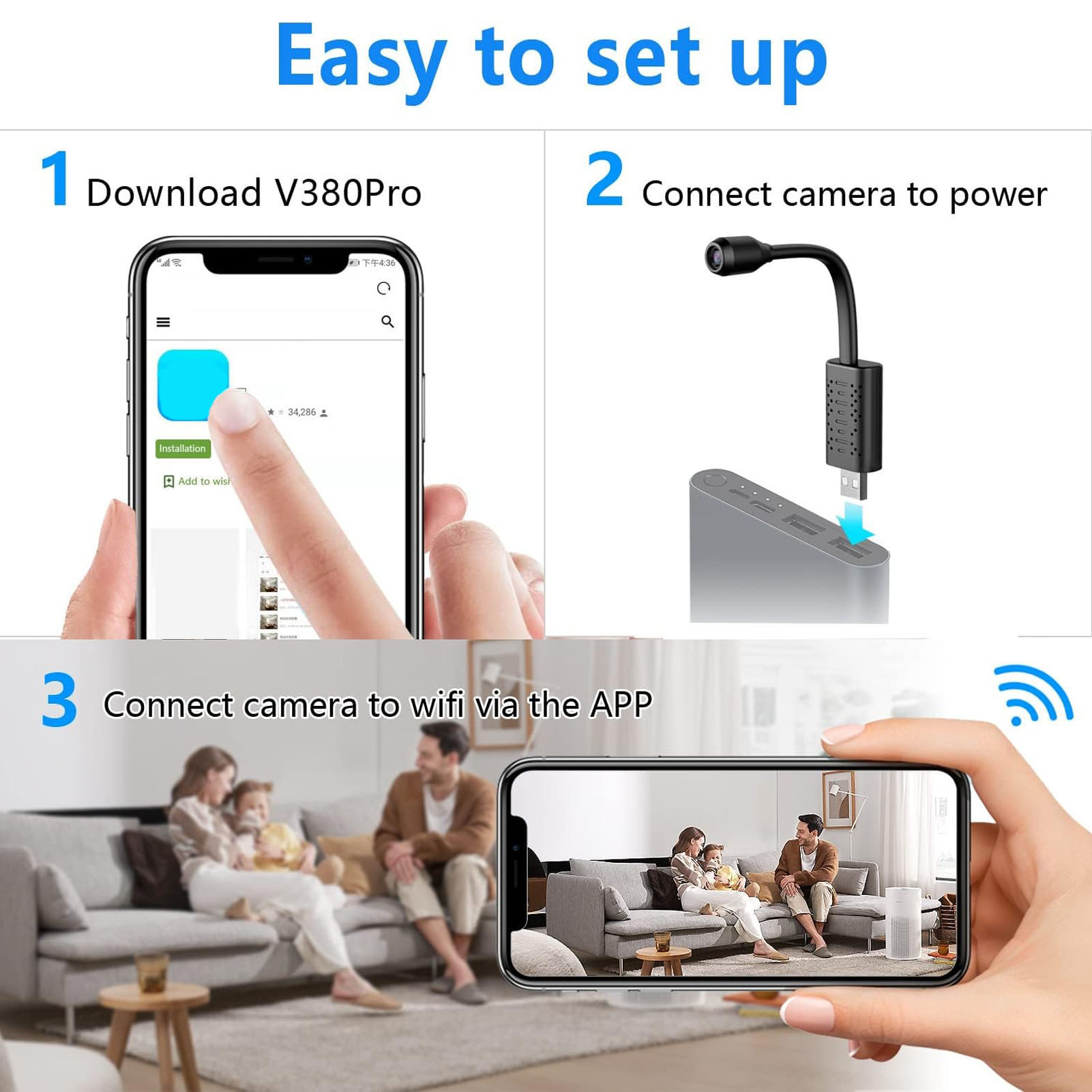 Minicámara de seguridad inalám - Home Security Monitoring Service reseña y precio