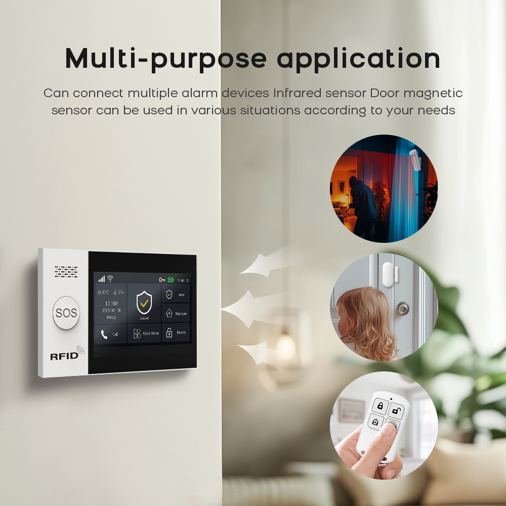 PG-107 Tuya inalámbrico WIFI e - Sim Gsm Alarm reseña y precio
