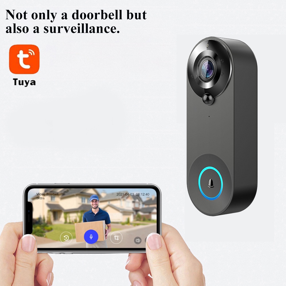 Tuya 1080P timbre inalámbrico  - Home Security Camera Installation reseña y precio