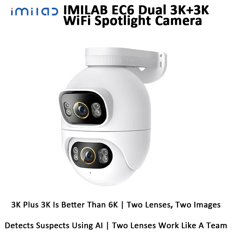 IMILAB EC6 Dual 3K + 3K WiFi s - Home Security Flood Lights reseña y precio