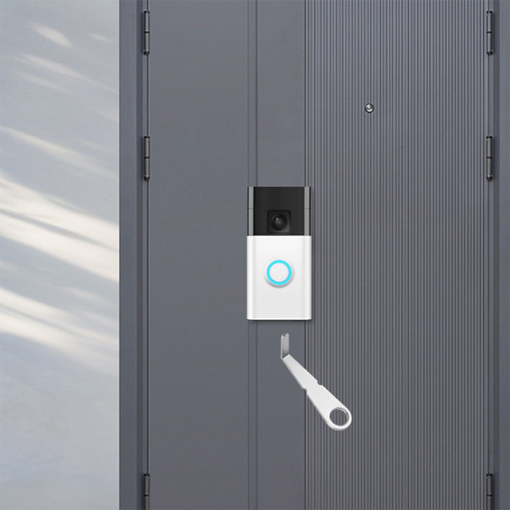 Llave plateada para timbre de  - Home Security Camera Installation reseña y precio