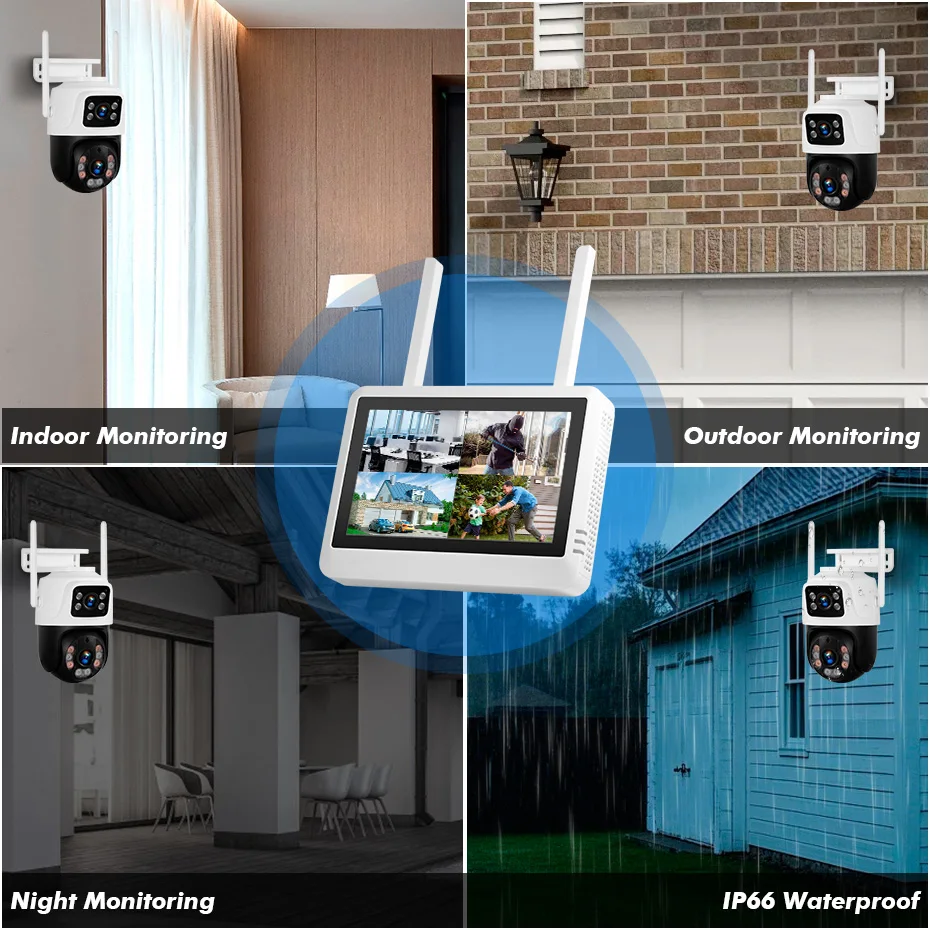 Sistema de seguridad NVR inalá - Home Security Kit reseña y precio
