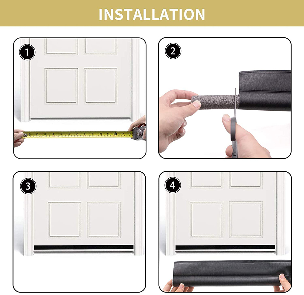 Tira de sellado inferior de pu - Home Security Front Door reseña y precio