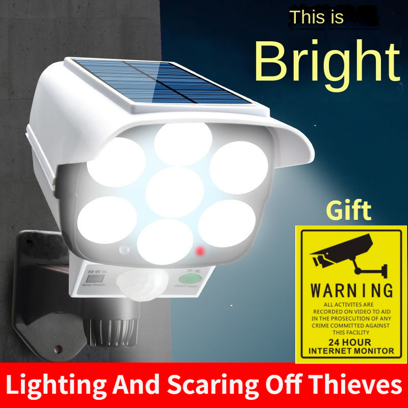 Luz Solar para exteriores con  - Home Security Flood Lights reseña y precio