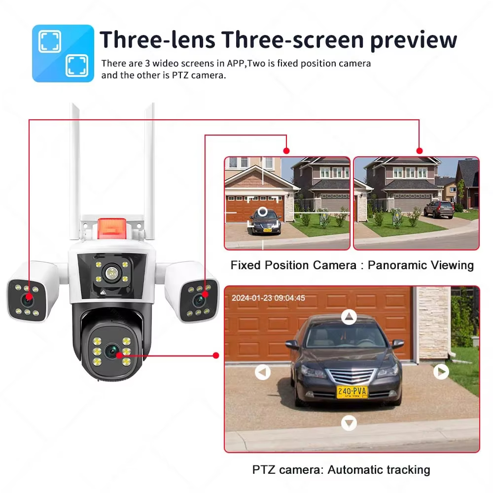 Cámara IP Inalámbrica WiFi par - Home Security Monitoring Service reseña y precio