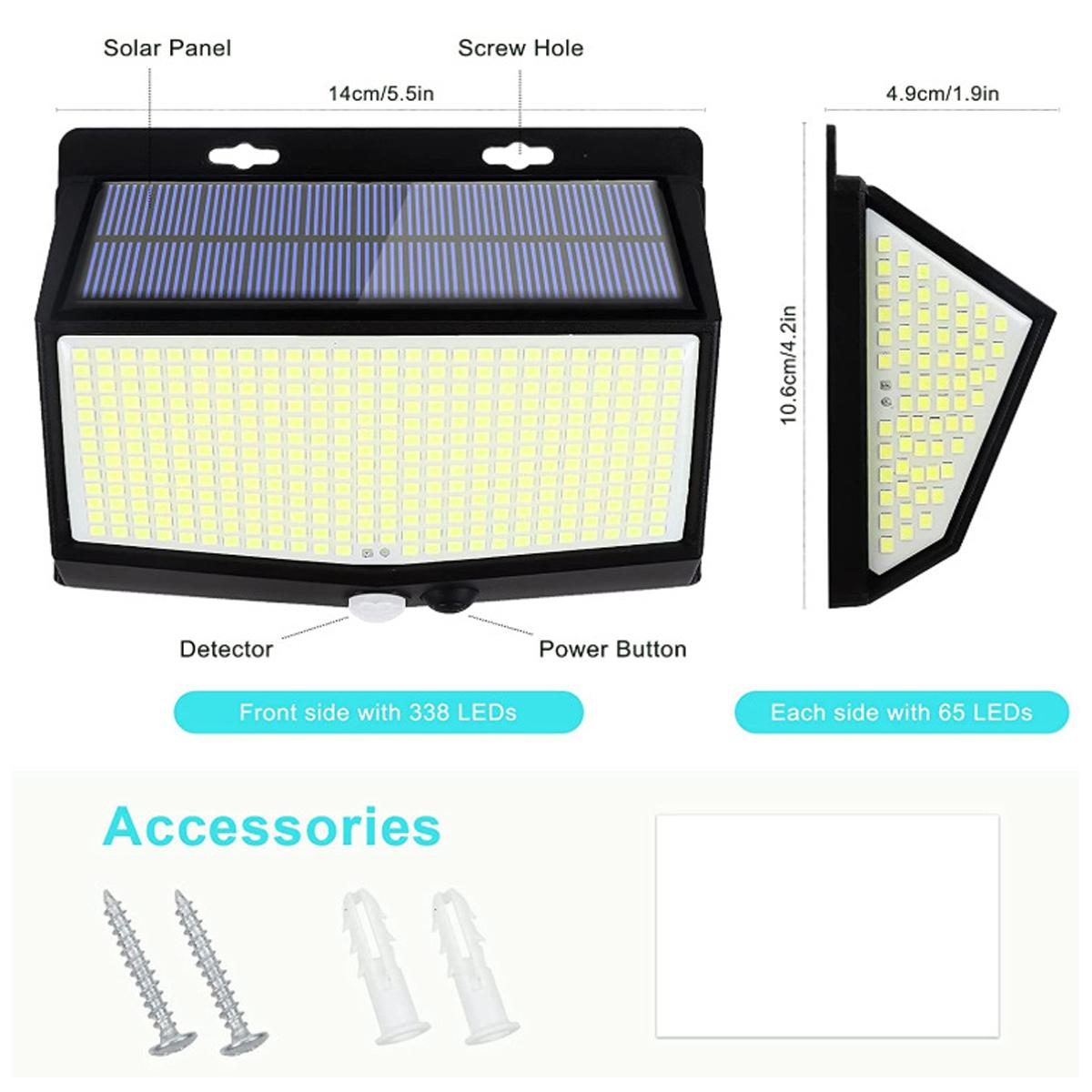 Lámpara de pared LED de 3 lado - Home Security Flood Lights reseña y precio
