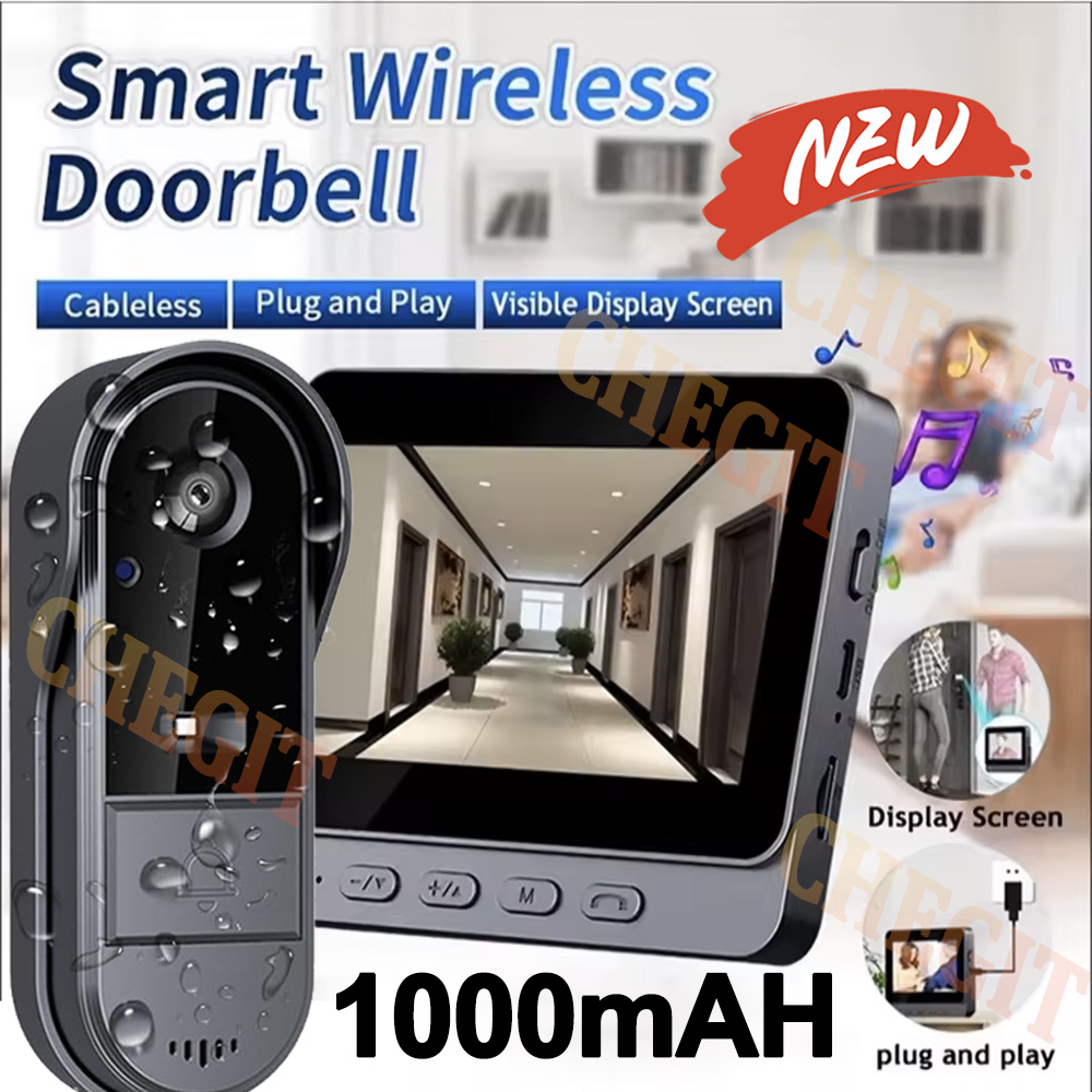 Timbre inalámbrico Wifi con cá - Home Security Monitoring Service reseña y precio