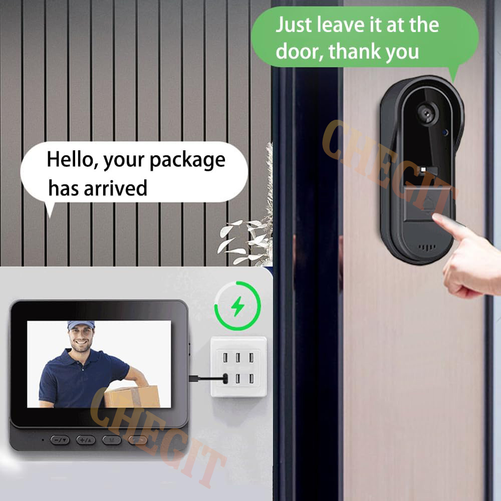 Timbre inalámbrico Wifi con cá - Home Security Monitoring Service reseña y precio