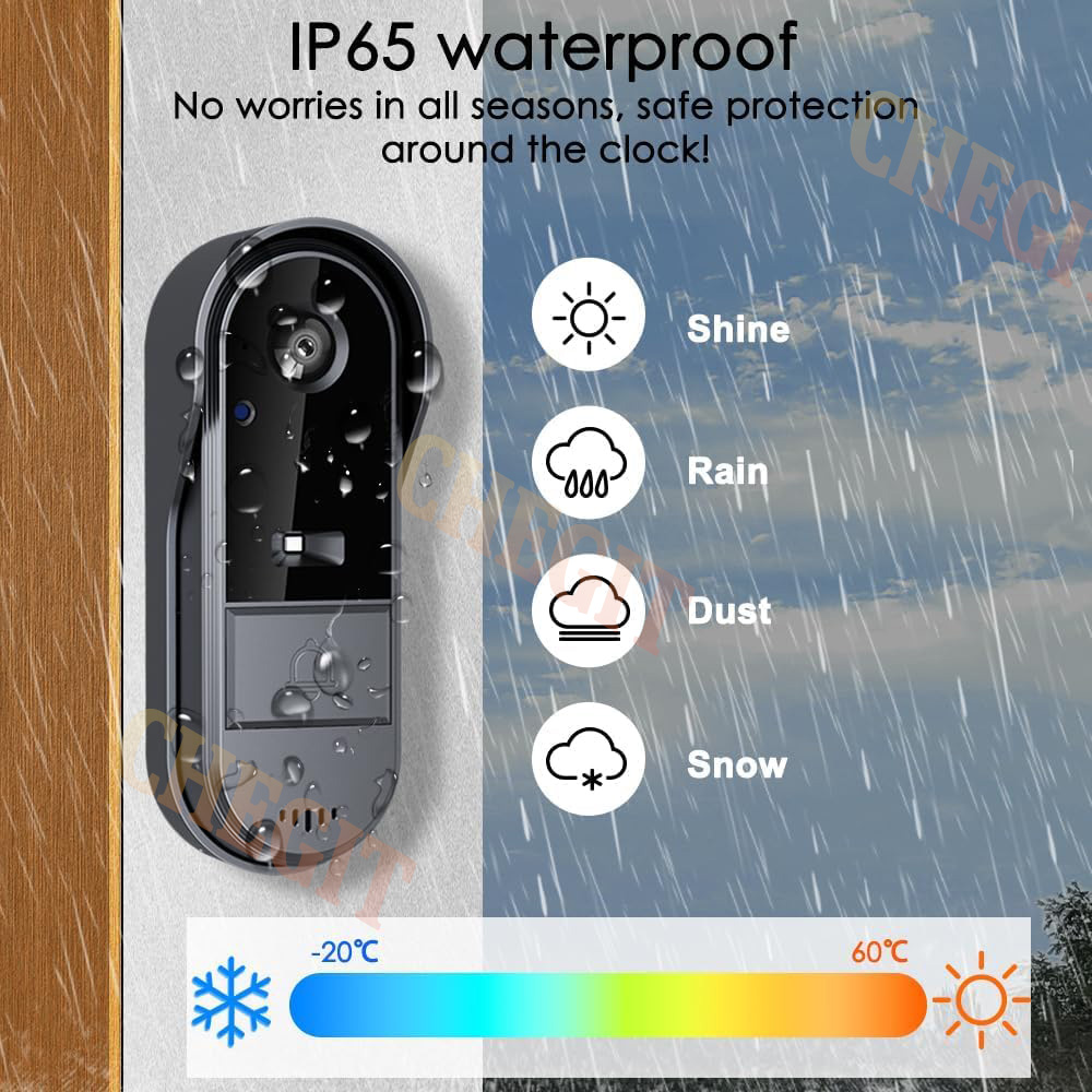 Timbre inalámbrico Wifi con cá - Home Security Monitoring Service reseña y precio