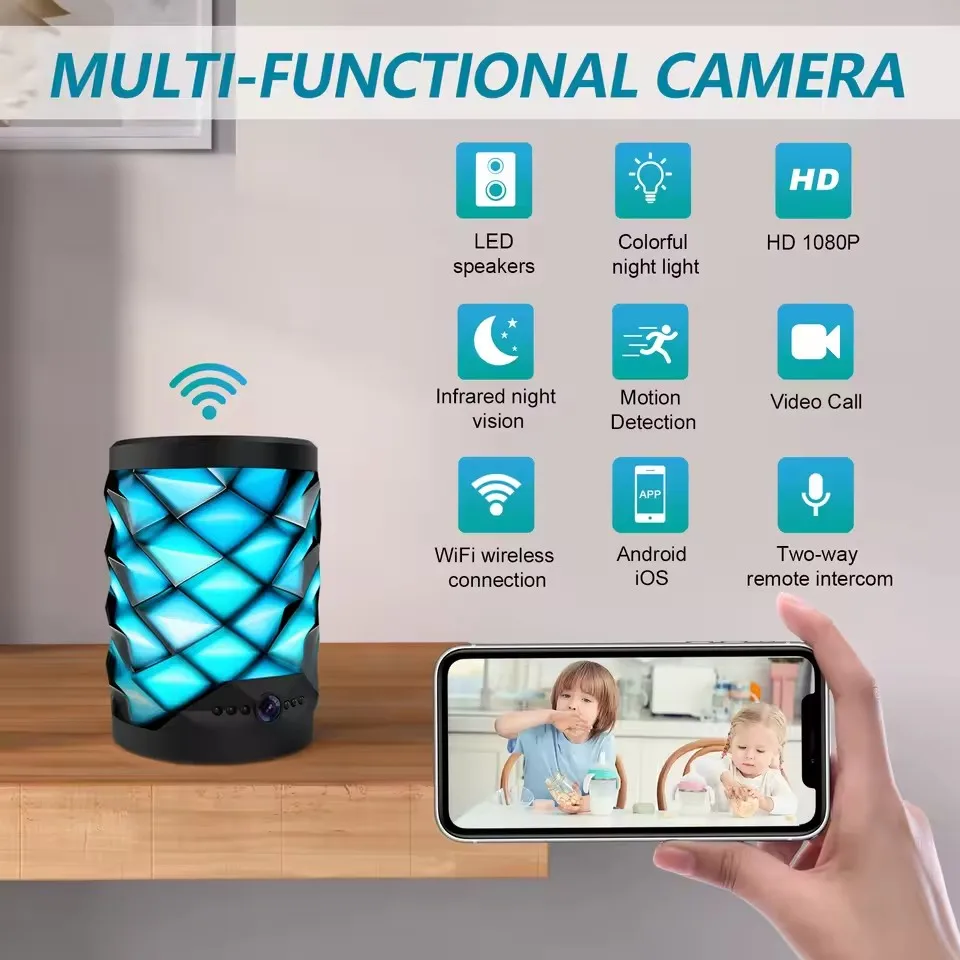 Mini Cámara Wifi HD con Altavo - Home Security Flood Lights reseña y precio