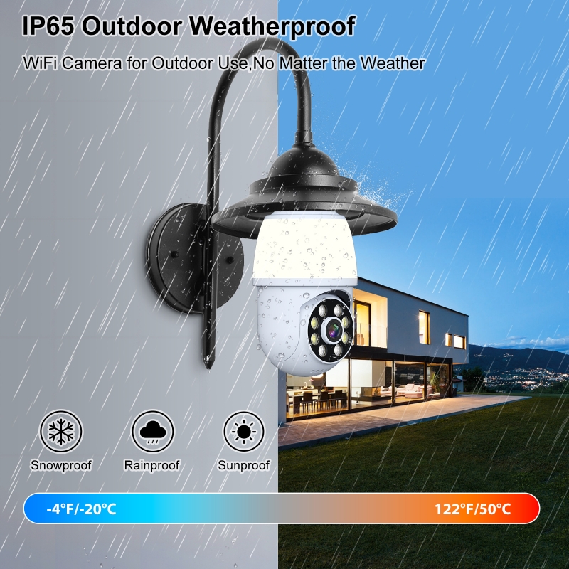 Cámara domo IP PTZ inalámbrica - Home Security Flood Lights reseña y precio