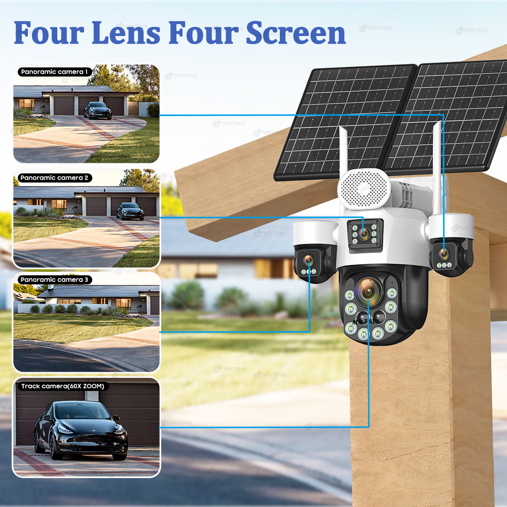 Cámara Solar de vigilancia en  - Home Security Camera Installation reseña y precio