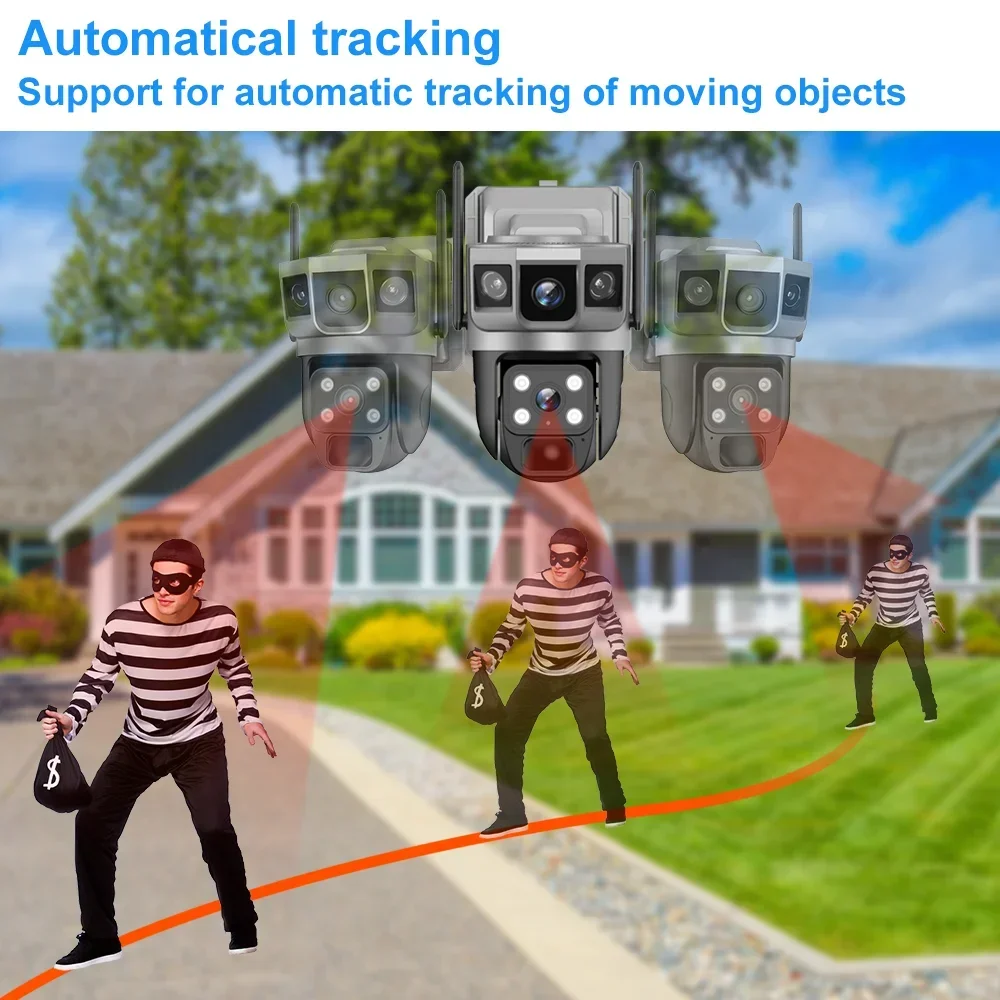 Cámara V380 4K con 3 Pantallas - Home Security Camera Installation reseña y precio