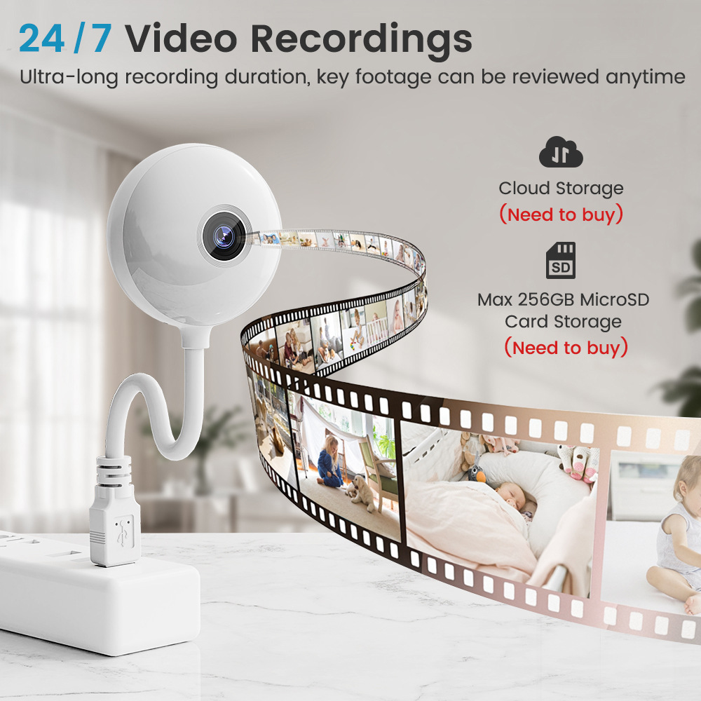 Mini cámara IP WiFi de 5MP con - Home Security Flood Lights reseña y precio