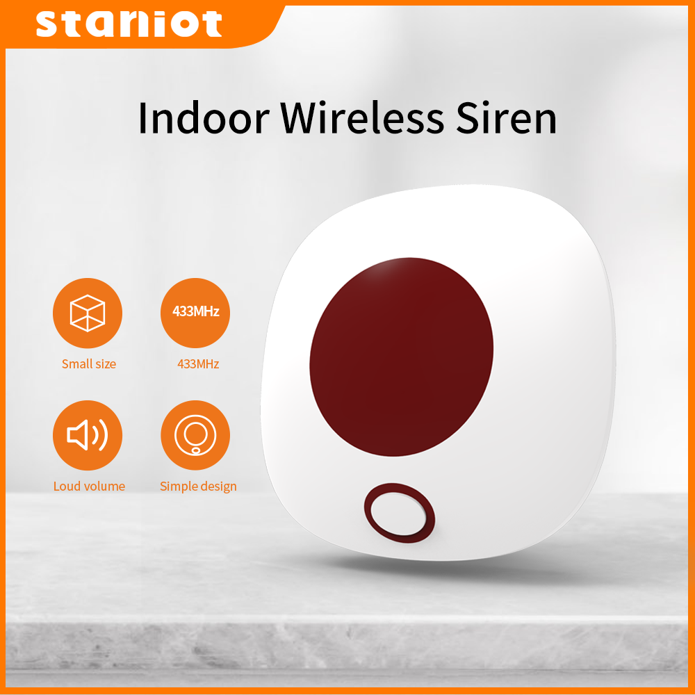 Staniot-sirena inalámbrica par - Sim Gsm Alarm reseña y precio