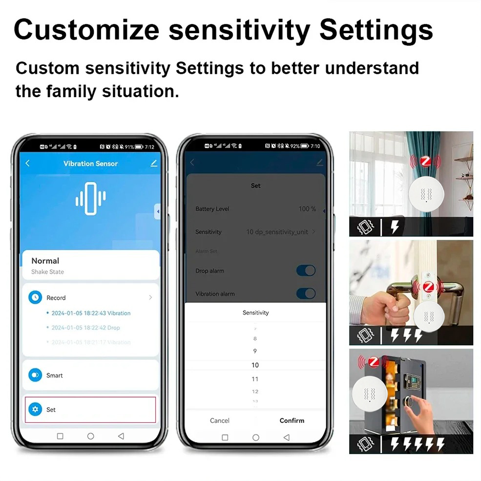 Sensor Inteligente de Vibració - Home Security Systems reseña y precio