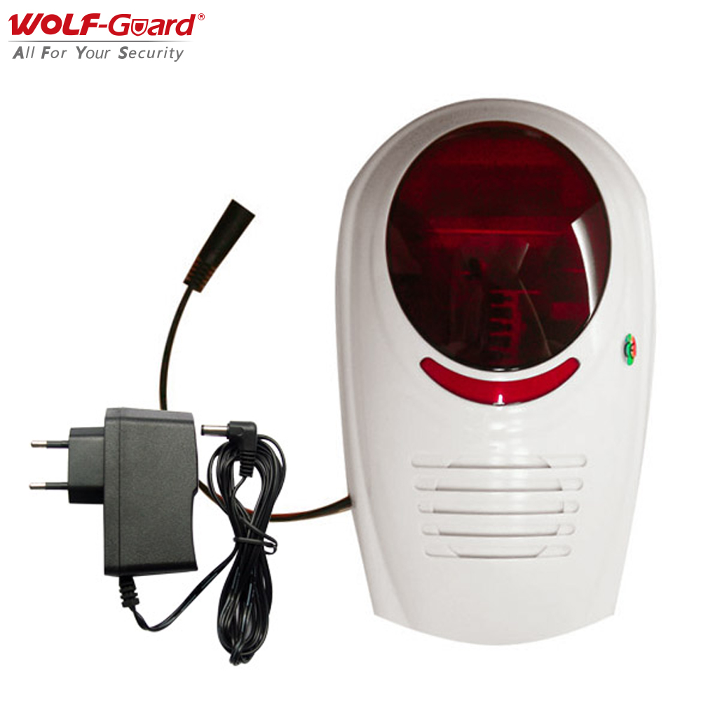 Wolf-Guard-sirena intermitente - Sim Gsm Alarm reseña y precio