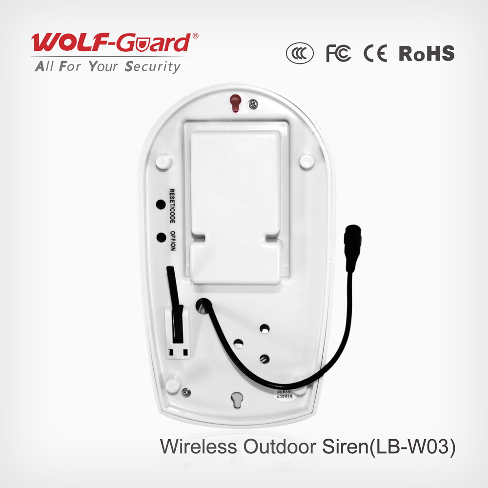 Wolf-Guard-sirena intermitente - Sim Gsm Alarm reseña y precio