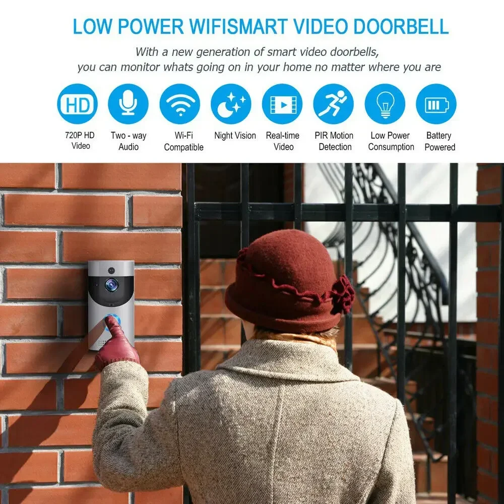 Timbre inalámbrico WIFI para e - Home Security Monitoring Service reseña y precio
