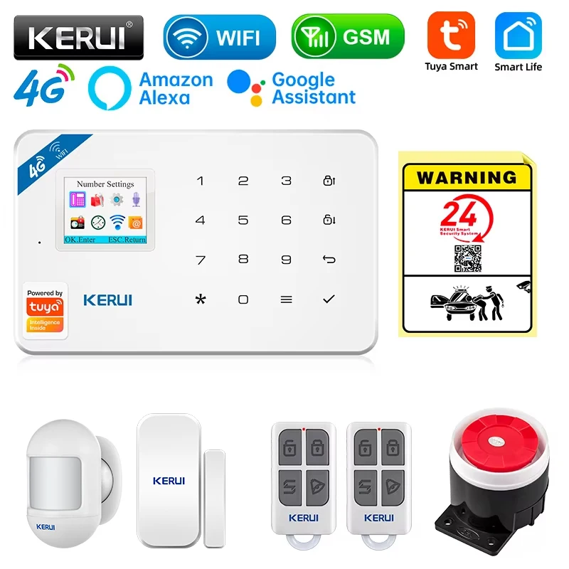 KERUI-Kit de sistema de alarma - Sim Gsm Alarm reseña y precio