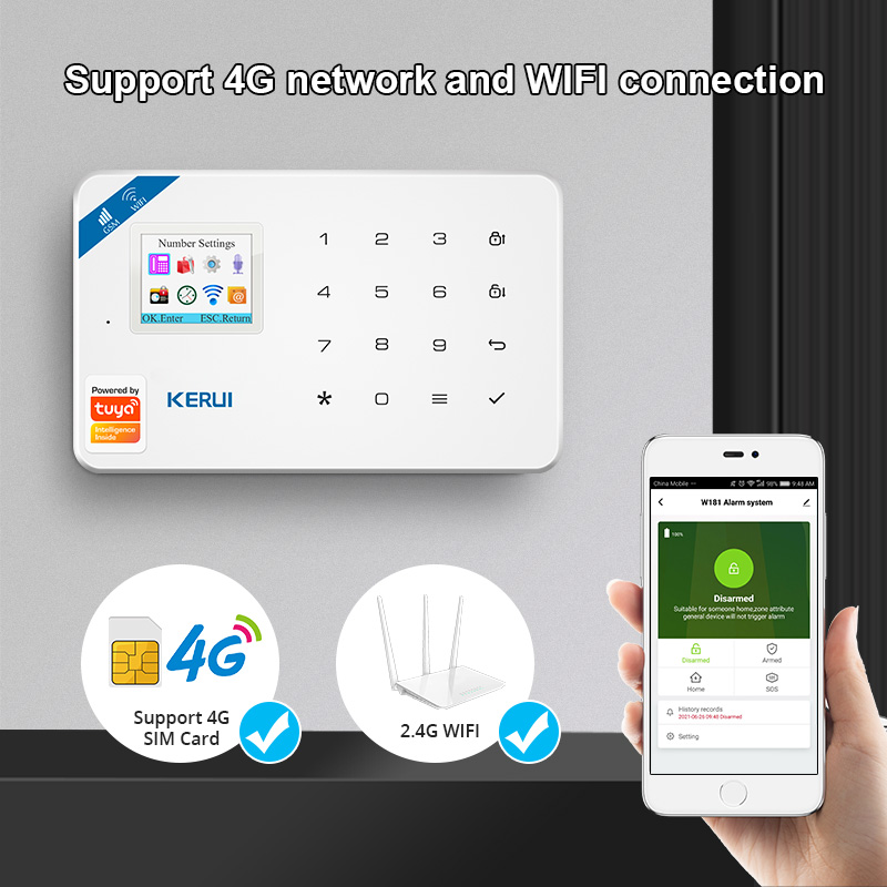 KERUI-Kit de sistema de alarma - Sim Gsm Alarm reseña y precio