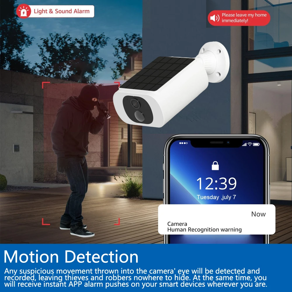 Cámara de seguridad Solar Tuya - Home Security Camera Installation reseña y precio