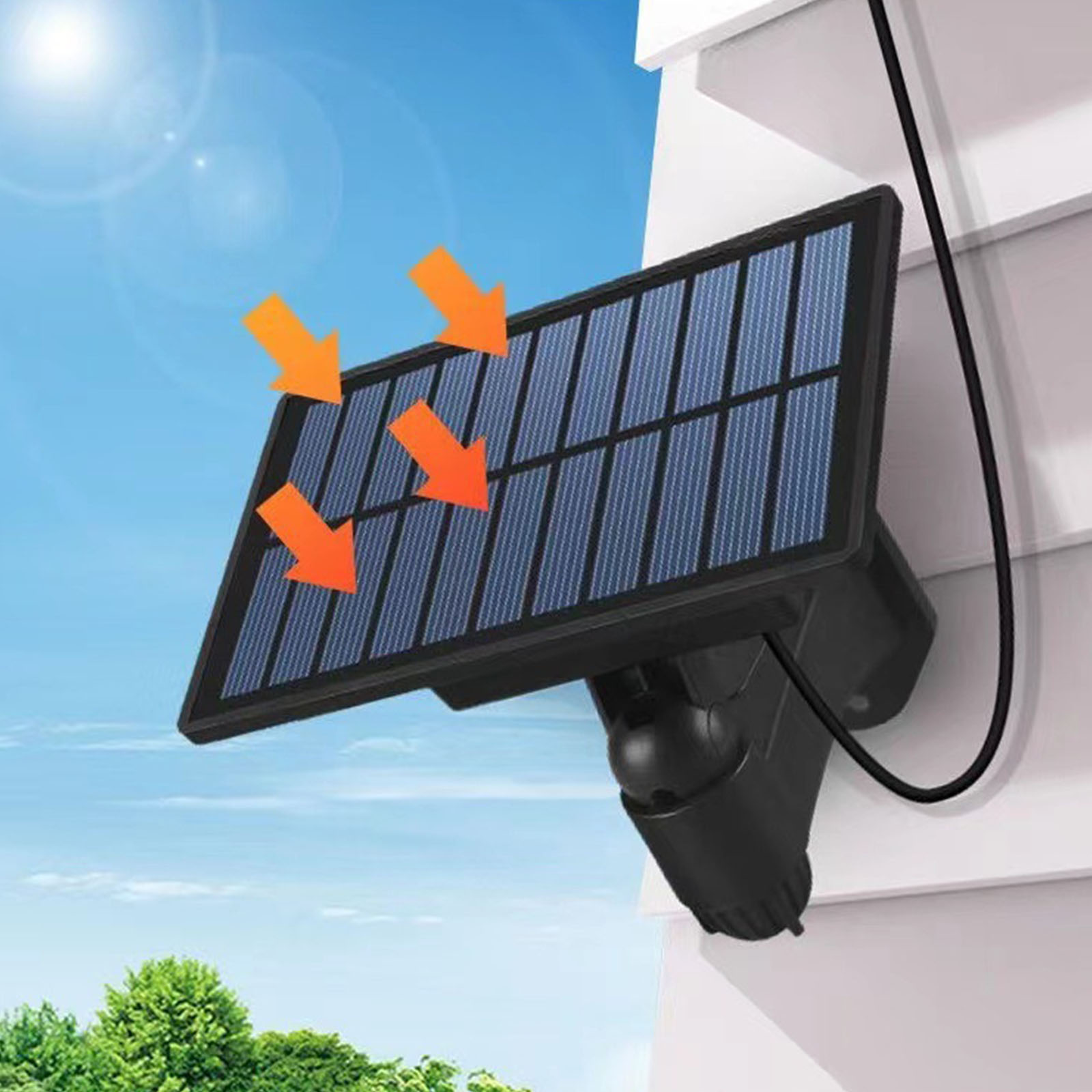 Luces Solares para Exteriores, - Home Security Flood Lights reseña y precio