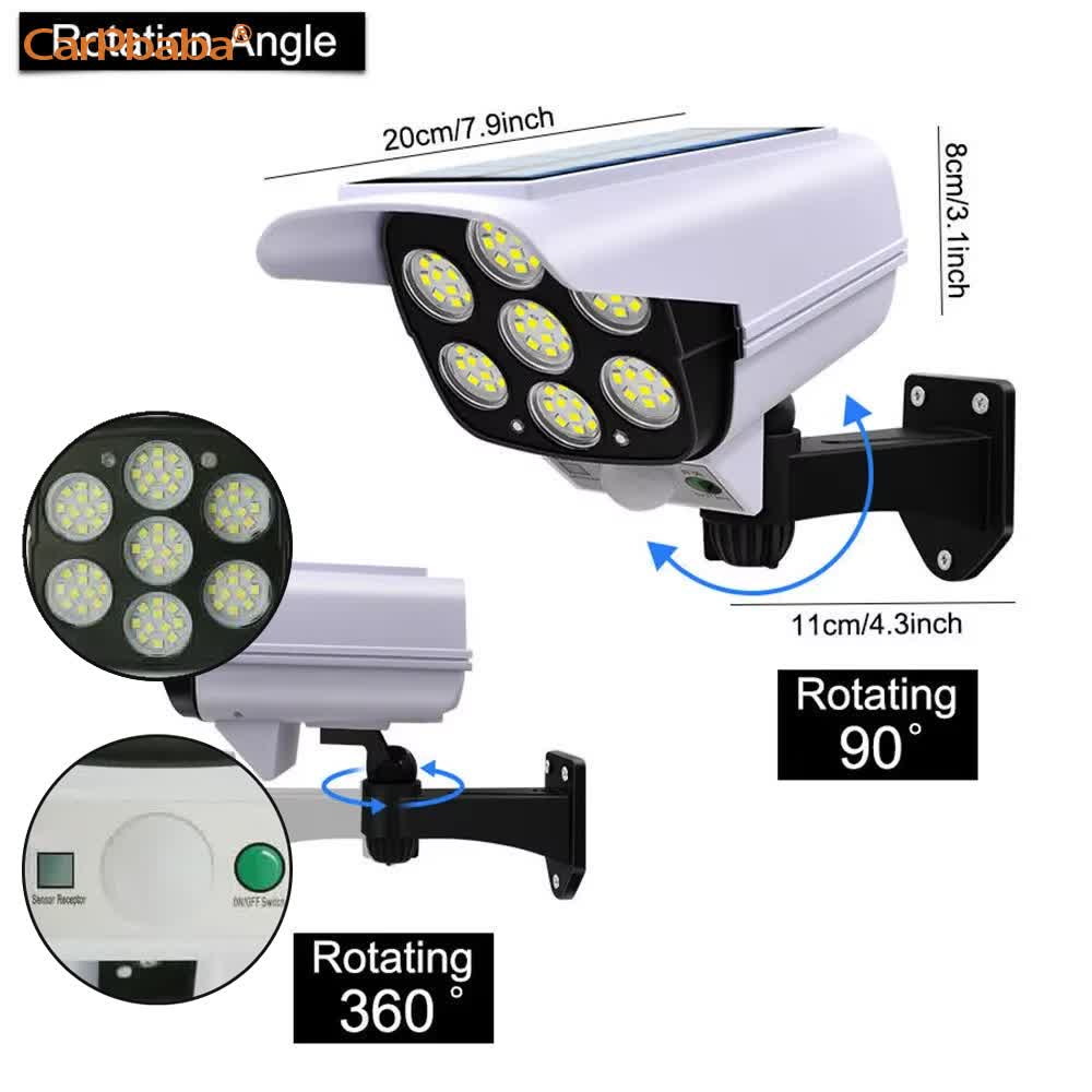 Luz Solar para exteriores, Sen - Home Security Flood Lights reseña y precio